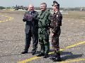 Csaba Hende defence minister, Albert Safar brigade general, Total Joint Forces Command Air Force commander and Tibor Benk Colonel General the Total Joint Forces chief of general staff