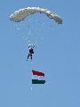 Hungarian Paratroopers and National Flag